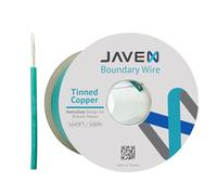 JAVEX Robotic Mower Boundary Wire Cable- Tinned Copper Heavy Duty Universal for Gardena, Husqvarvna, Worx & Other Lawn Auto-Mower Brands Installation Kit [3.4mm, 24x0.25mm] Green, 500M/1640ft