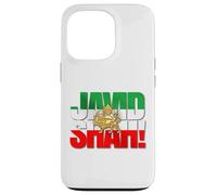 Javid Shah Iranian Flag Persian Pahlavi Lion and Sun Case for iPhone 13 Pro