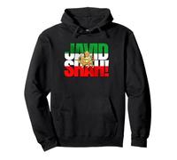 Javid Shah Iranian Flag Persian Pahlavi Lion and Sun Pullover Hoodie