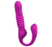 Javida 3 Function Shock Vibrator Petrol/Rose Gold 39.7 cm