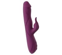 Javida - 3-in-1 Thrusting & Rotating Beaded Vibrator (Purple)