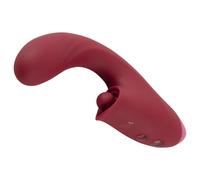 Javida - 3-in-1 Tongue Vibrator (Red)