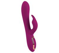 Javida - 3in1 Beaded Rotating Vibrator (Purple)