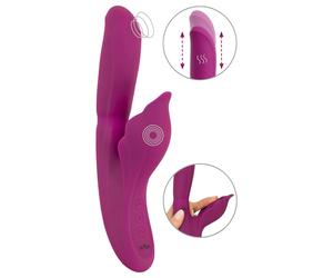 Javida - 4in1 G-Spot & Clitoral Stimulator Vibrator (Purple)