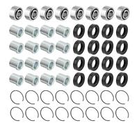 JAVIK Front Upper Lower A Arm Bearing Bushing Kit for Honda TRX300EX TRX300X TRX400EX TRX400X TRX450R TRX450ER TRX700XX TRX250R TRX250X FL400R OEM# 91077-HB9-671 91077-HB9-672 51394-HC0-000
