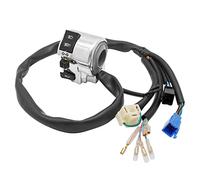 JAVIK Left Control Switch Turn Signal Horn Headlight for Honda VTX1300, 2003-2009, Black, Mechanical, Push Button, Manual