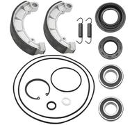 JAVIK Rear Brake Drum Bearing Seals Shoes Kit for Honda Foreman 500 2005-2013 Rubicon 500 2001-2014 O.E.M# 91057-HA0-681 91252-HM7-003 06430-HN2-000