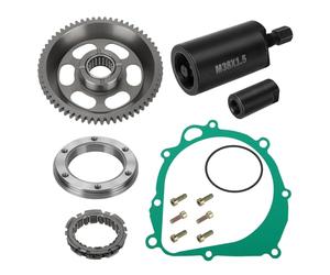 JAVIK Starter Clutch Assy & Flywheel Puller Kit Fit for Suzuki DR-Z400 2000-2020 QuadSport Z 400 LT-Z400 2003-2014, OEM# 12600-29810 11483-07G10 11483-07G00
