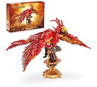 JAVNE Magic Fire Phoenix Building Blocks Set, 938 PCS Magical World Collectible Phoenix Bird Toy Model for Adults, STEM Animal Bird Bricks Model Gift for Boys Girls, Compatible with Major Brands