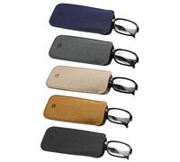 JAVOedge [5 PACK], Multi Colors Soft Felt Slip In Eyeglass Cases, Microfiber Cloth for Sunglasses & Reading Glasses, 5 Pack - Multi-color Style B, Medium