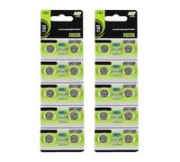 Javoryxh 10/20Pieces AG7/AG8/AG9 1.55V Alkaline Button Batteries Coin Cell Batteries Suitable For LED Flashlights And Pointers