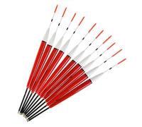 Javoryxh 10Pcs Long Tail Fishing Bobber Buoys Floats Paulownia Wood Bobbers Vertical Drift Floats Easy To Use Long Tail Fishing Bobber Buoy