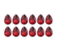 Javoryxh 12 Pcs Glass Rhinestones 10x14mm Teardrop Glues On For Phone Clothes Belt Decoration