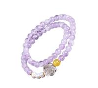 Javoryxh 2 Pack Crystal Bead Handmade Accessory Fashion Wrist Jewelry Adjustable Charm Present For Women
