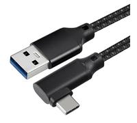 Javoryxh 20V 3A USB Type Cable 90° Right Angled Type To USB A Fast Charging Cables Data Cord Charging Wire For Camera Game