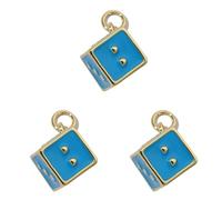 Javoryxh 3 Pieces 18k Gold Plated Heart Charm Necklace Pendants Trendy Accessories For Women Coppers Jewelry Making Components