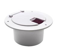 Javoryxh 5Inch Round Power Cable Hatches Electrical Accessories With Cover Lid Electric For Trailer Cable Hatches Cover