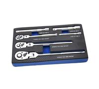 Javoryxh 6 Piece Reversible Ratcheting Wrench Set Flexible Head Design Includes 3 Extension Rod Set for Tight Space Multiple Angle Wrench