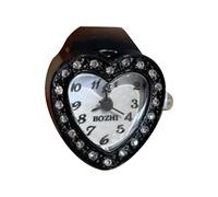 Javoryxh Bowknot Rhinestones Watch Elegant Rings Timepiece Watch for Comfortable and Various Occasion Eye Catching Party and Date Night Accessory