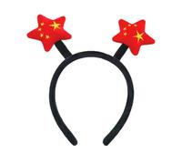 Javoryxh Celebration Five Pointed Star/Bowknot Hair Hoop National Day Live Broadcast Hairband Birthday Headband For Adult Teens