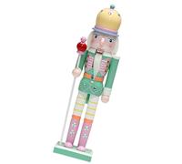 Javoryxh Christmas Display Nutcrackers Soldier Delicate Festival Wood Soldiers 30CM Holiday Fireplaces Mantels Decors Pine Wood