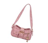 Javoryxh Contemporary Shoulder Bag For Women PU Construction Crossbody Purse Handbag Functional Organization Casual Daily Use French Underarm Bag