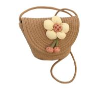 Javoryxh Eye Catching Shoulder Bag Beach Purse Cotton Thread Woven Flower Crossbody Bags Suitable For Various Occasion Adds A Touch Of To Any Look