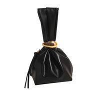 Javoryxh Fashion Black Bucket Handbag For Ladies With Wristlet Strap And Spacious Interior Fashionable Women's Accessory Shopping Bag For Women