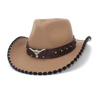 Javoryxh Fashion Cowboy Hat For Music Festival Adult Unisex Party Cowgirl Hat Large Brims Travel Caps Halloween Costume Headwear