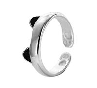 Javoryxh Fashionable Ears Paws Rings Adjustable Cartoon Little Kitten Trendy Gifts For Elegant Women