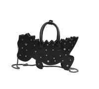 Javoryxh Fashionable Women's PU Leather Crossbody Bag Cartoon Dinosaur Shape Shoulder Distinctive And Modern Chain Chain Bag