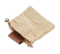 Javoryxh Foraging Bag Outdoor Picking Fruit Canvas Pouches PU Leather Belt Pouches With Drawstring Canvas Pouch Pu Leather Belt Pouch Fruit Bag With Drawstring