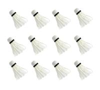 Javoryxh Hair Shuttlecock Badminton 12Pcs Shuttlecocks Sports Training Hair Outdoor Feather Set