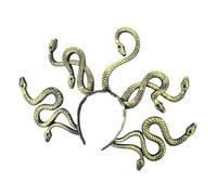 Javoryxh Halloween Gorgon Headband Snake Hairband Cosplay Costume Novelty Greek Mythic Snake Hairband Adult Masquerades Headwear