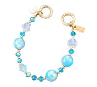 Javoryxh Heart Shaped Colorful Beaded Phone Lanyard Chain Car Keychains Camera Backpack Pendant Anti Lost Rope Beaded Phone Wrist Strap