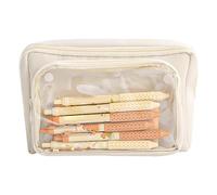 Javoryxh High Capacity Pencil Bag Multi Layered Case Pen Organizers Detachable Pouches Travel Makeup Storage Bag Water Resistant Fabric Pencil Organizers