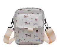 Javoryxh Japanese Cartoon Dachshund Pattern Phone Bag Multifunction Small Zippered Crossbody Shoulder Bag Purse For Women Teens Casual Daypack