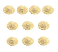 Javoryxh Miniature Hat Blanks 10Pcs Unpainted 5.8cm Fabric Hats For Doll Crafting & Sewing Accessories Lightweight Hat Accessories