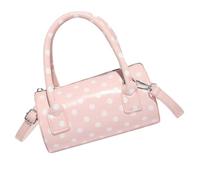 Javoryxh Minimalist Oval Handbag Multi-Pocket PU Leather Tote For Daily Commute Casual Outfit Companion Portable Crossbody Bag