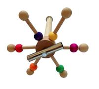 Javoryxh Parakeets Perch Birdcage Wheel Toy Parrot Standing Toy Bird Entertainment Rotary Windmill Perches Birdcage Grinding Toy