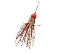 Javoryxh Parrot Chewing Toy For Large Birds Tentacles Straw Cage For Chewing Woven Corn Bract Strips Cage Accessories Parrots Foraging For Small Birds