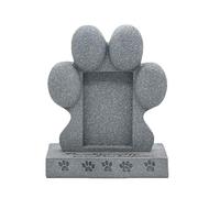 Javoryxh Pet Memorial Stones Pet Dog Resins Paws Shape Ornaments For Outdoor And Indoor Remembrance Memorial Gift Dog Grave Marker