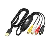 Javoryxh Plug And Play USB Video Acquisition Device USB2.0 Card Adapter Cable For Converting Analog Videos On PC Laptop