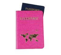Javoryxh PU Leather Passport Cover Holder Travel Wallet Case Organisers Travel Accessory for for Man and Women Holder Pu Leather for Business Card Ticket Card