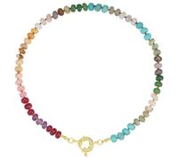 Javoryxh Rainbow Bead Necklace Elegant Neckwear Daily Wear Charm Necklace Party Dating Accessories Suitable For Any Occasion