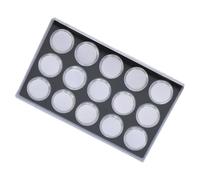 Javoryxh Set of 15 Acrylic Gemstones Holder Boxes Exhibition Display Case for Jewelry Display and Storage with Sponge Base Lining