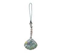 Javoryxh Sweet Acrylic Bead Phone Charm Ornament Fashionable Acrylic Purse Pendant Elegant Pearls Beaded Phone Anti-lost Lanyard