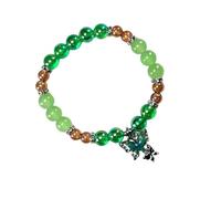 Javoryxh Sweet Crystal Beaded Butterfly Pendant Handchain For Women Fashionable Friendship Wristchain Wrist Jewelry