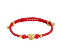 Javoryxh Trendy Adjustable Handwoven Drawable Dragon Pendant Bangle Chinese Wristband Accessory For All Occasion Lucky