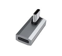 Javoryxh USB C Right Angled Adapters 90 Degree 100W 10Gbps 4K Video USB C Male To Type C Female Extension Extenders For Laptops